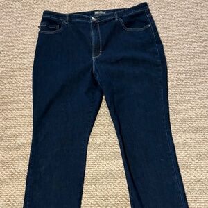 LEE Jeans Dark Blue 16 Tall Long Relaxed Fit High Rise